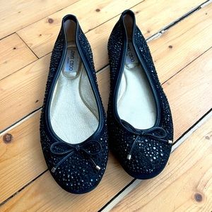 Jimmy Choo sparkly ballet flats size 8.5